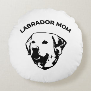 Labrador Mom Round Pillow