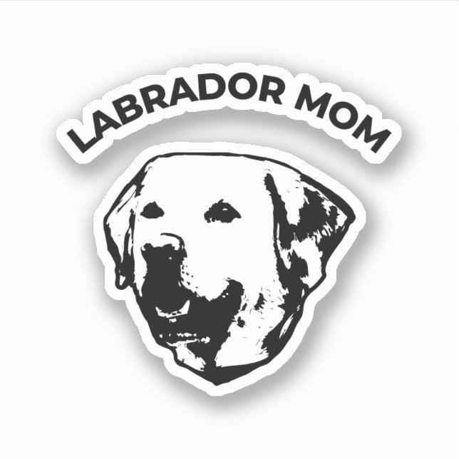 Labrador Mom Sticker (Front)
