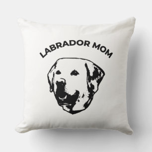 Labrador Mom Throw Pillow