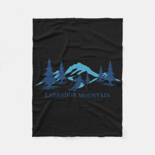 Labrador Mountain New York Ski Resort Skiing Skier Fleece Blanket