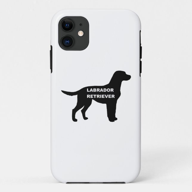 labrador name silhouette Case-Mate iPhone case (Back)