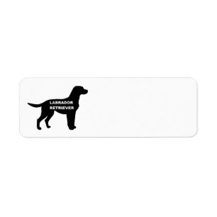 labrador name silhouette label