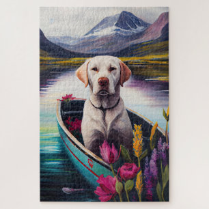 Labrador on a Paddle: A Scenic Adventure Jigsaw Puzzle