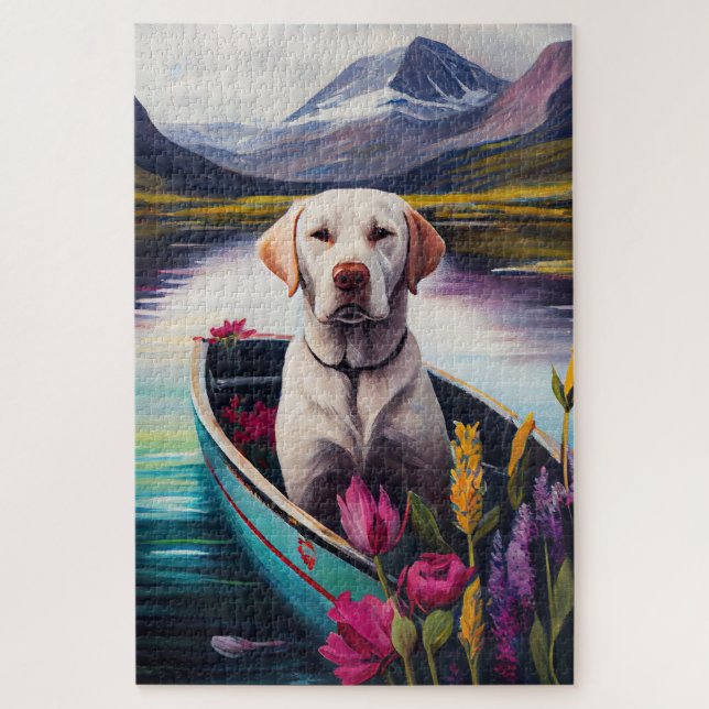 Labrador on a Paddle: A Scenic Adventure Jigsaw Puzzle (Vertical)