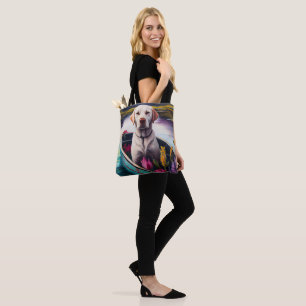 Labrador on a Paddle: A Scenic Adventure Tote Bag