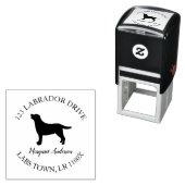 Labrador Outline Return Address Self-inking Stamp (In Situ)