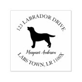 Labrador Outline Return Address Self-inking Stamp (Design)