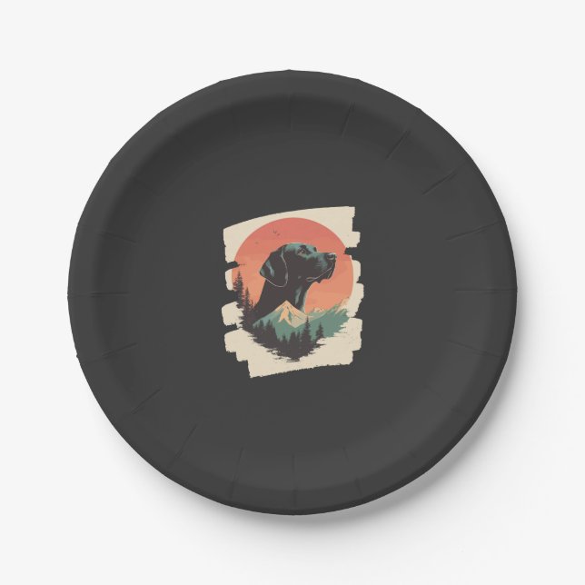 Labrador   paper plates (Front)