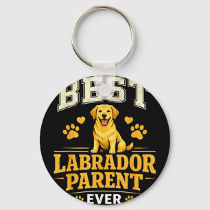 Labrador parent funny proud lab mom dad quote keychain