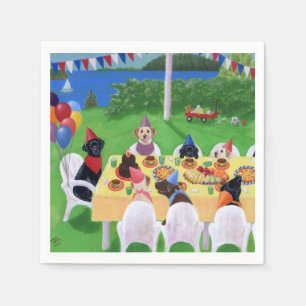 Labrador Party Painting Napkins