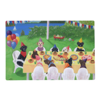 Labrador Party Paper Placemat