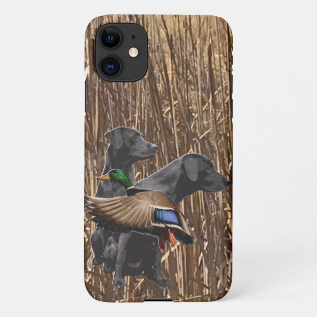Labrador Phone Case, Duck Hunting iPhone Case (Back)