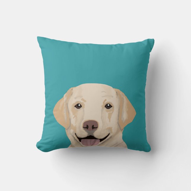 Labrador pillow - sweet lab dog pillow (Front)