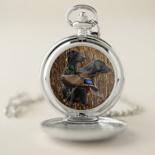 Labrador Pocket Watch, Duck Hunting Pocket Watch