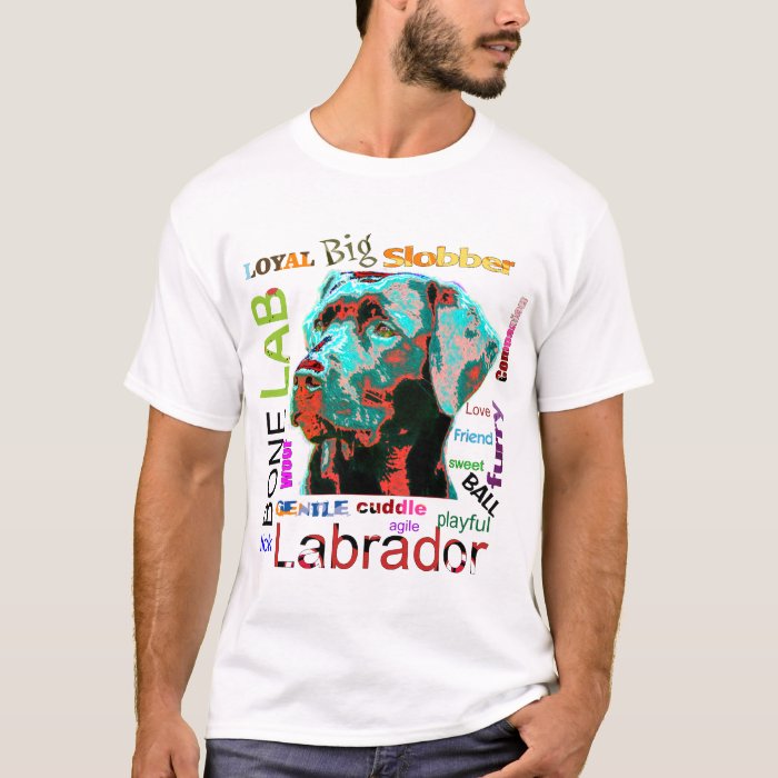 Labrador Pop Art Design T Shirt Zazzle