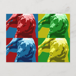 Labrador pop art effect! postcard