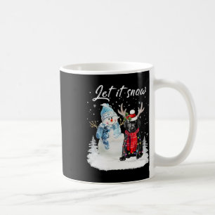 Labrador Pup Santa Dog Christmas Snowman Xmas Paja Coffee Mug