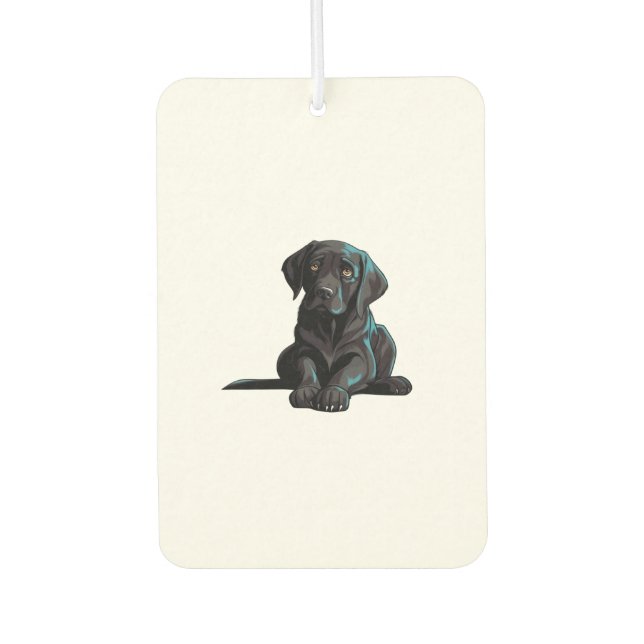 Labrador Puppy   Air Freshener (Front)