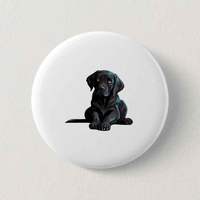 Labrador Puppy   Button (Front)