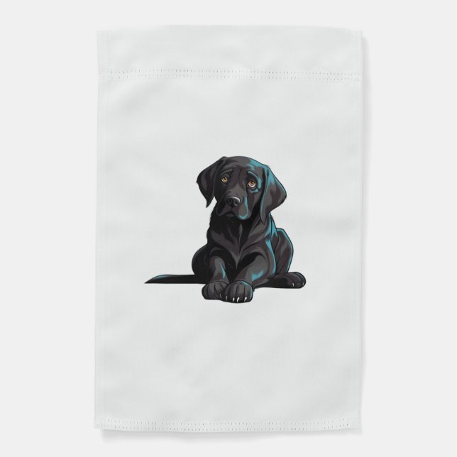 Labrador Puppy   Garden Flag (Front)