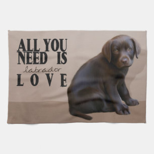 Labrador Puppy Kitchen Towel