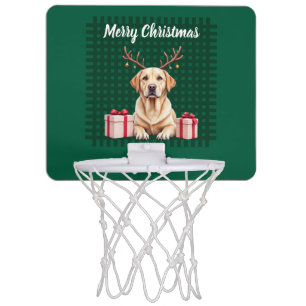 Labrador Reindeer Mini Basketball Hoop