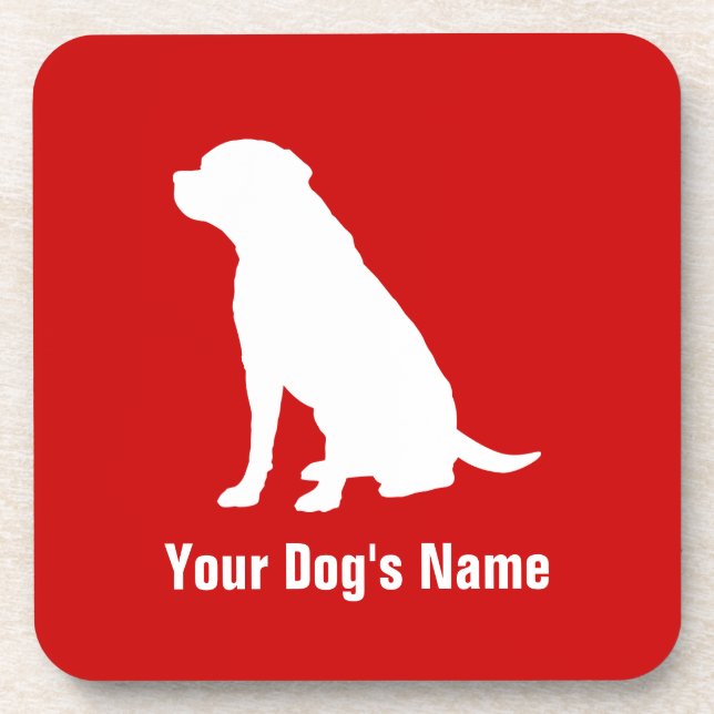 Labrador Retriever ラブラドール・レトリーバー Beverage Coaster (Front)