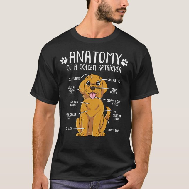 Labrador Retriever Anatomy Lab Dog T-Shirt (Front)