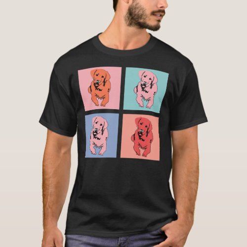 Labrador Retriever Andy Warhol Style T_Shirt