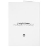 Labrador Retriever Art Cards (Back)