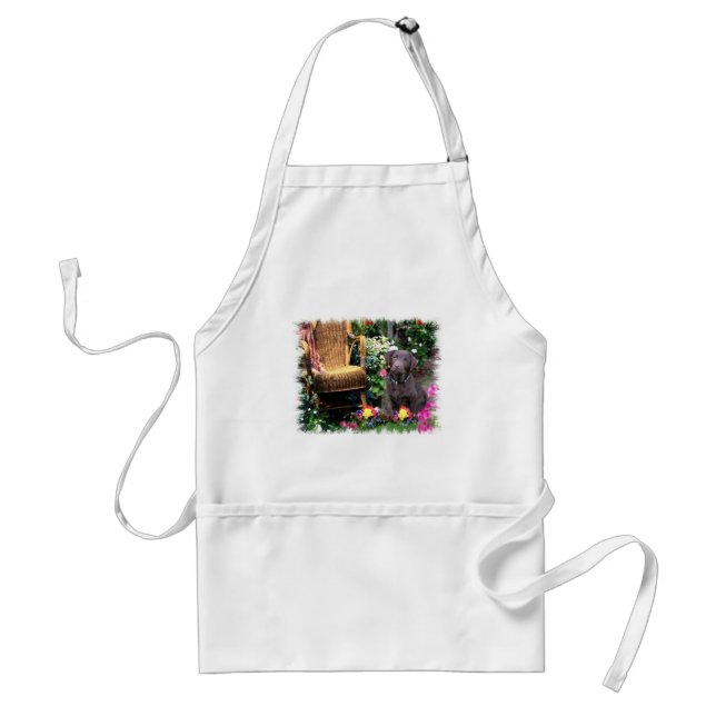 Labrador Retriever Art Gifts Adult Apron (Front)