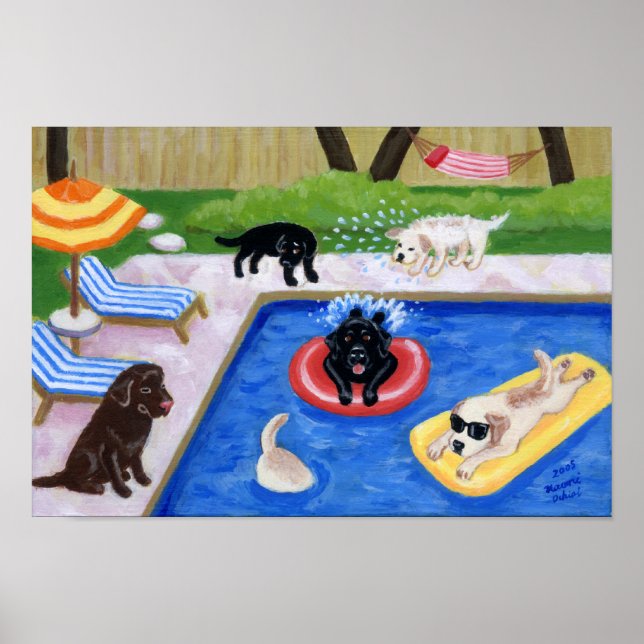 Labrador Retriever Art Print (Front)
