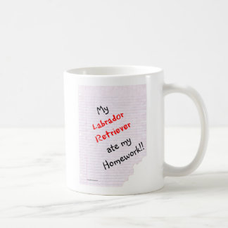 Labrador Retriever Ate My Homework Coffee Mug