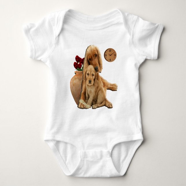 Labrador retriever  baby bodysuit (Front)