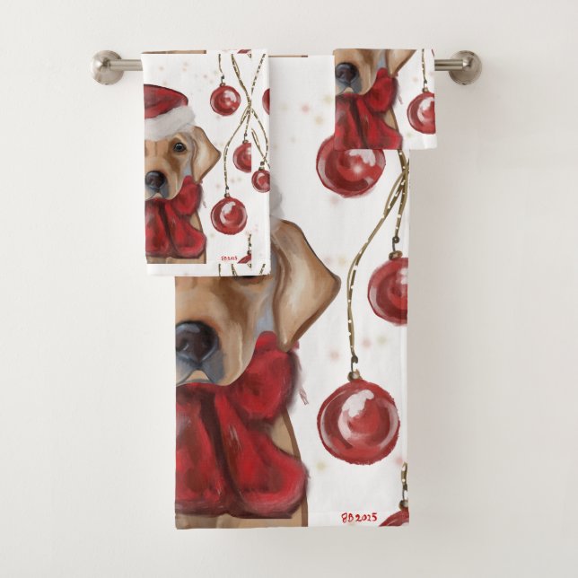 Labrador Retriever  Bath Towel Set (Insitu)