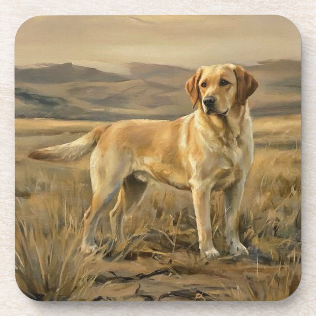Labrador Retriever Beverage Coaster (Front)