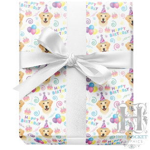 Labrador Retriever Birthday Gift Wrapping Paper