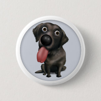 Labrador Retriever (Black) Button