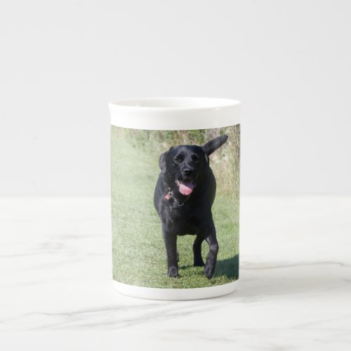 Labrador Retriever black dog beautiful photo gift Bone China Mug