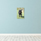 Labrador Retriever black dog beautiful photo print (Insitu(Wood Floor))