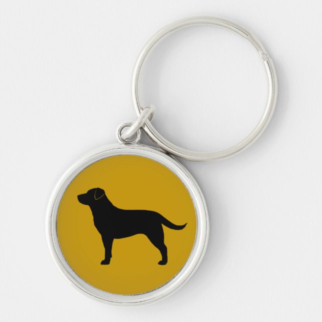 Labrador Retriever (Black) Keychain (Front)