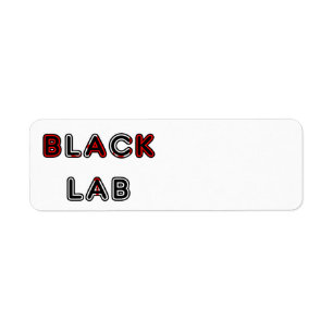 Labrador Retriever Black Lab Flag In Name Label