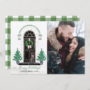 Labrador Retriever Black Lab Holiday Photo Card