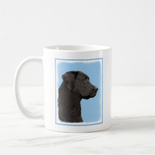Labrador Retriever Black Painting Original Dog Art Coffee Mug