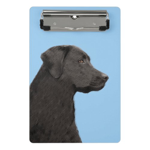 Labrador Retriever Black Painting Original Dog Art Mini Clipboard