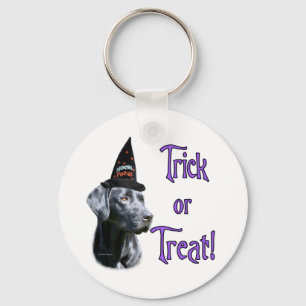 Labrador Retriever (black)Trick Keychain