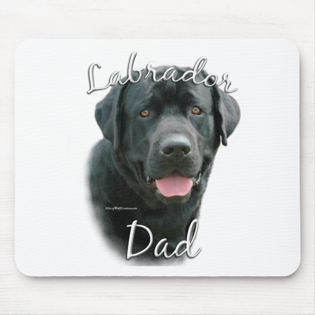 Labrador Retriever (blk) Dad 2 Mouse Pad (Front)