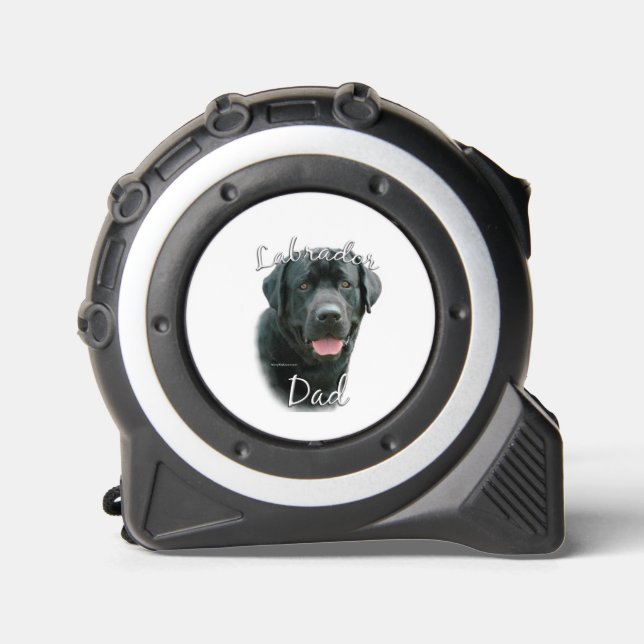 Labrador Retriever (blk) Dad 2 Tape Measure (Front)
