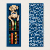 Labrador Retriever Blue Bookmark (Front & Back)