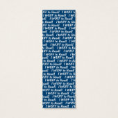Labrador Retriever Blue Bookmark (Back)